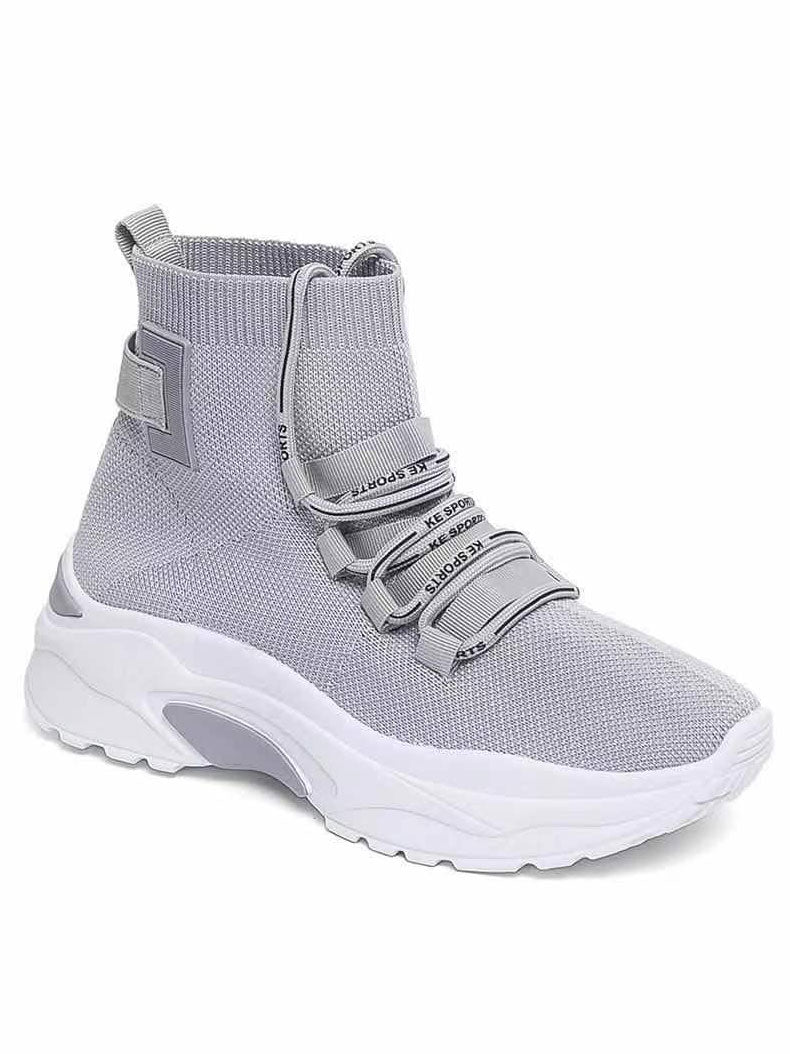 Lissa - Fede sokkesneakers med hvid sål